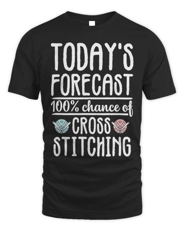 Todays Forecast Cross Stitch Stitching Needlepoint Gift