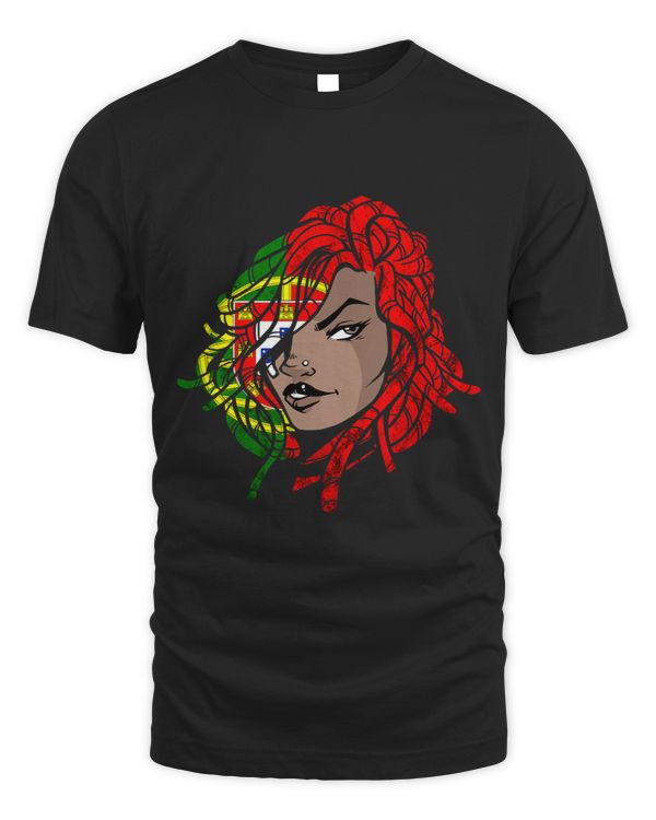 Portugal Dreadlocks Woman Portuguese Roots Portugal Flag