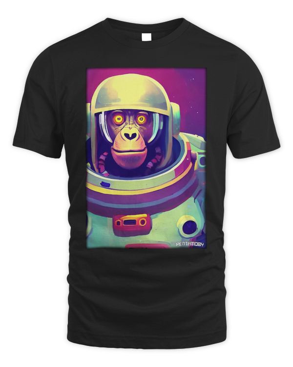 Monkey Lover Ape Animal Astronaut Space Universe Galaxy Moon 2