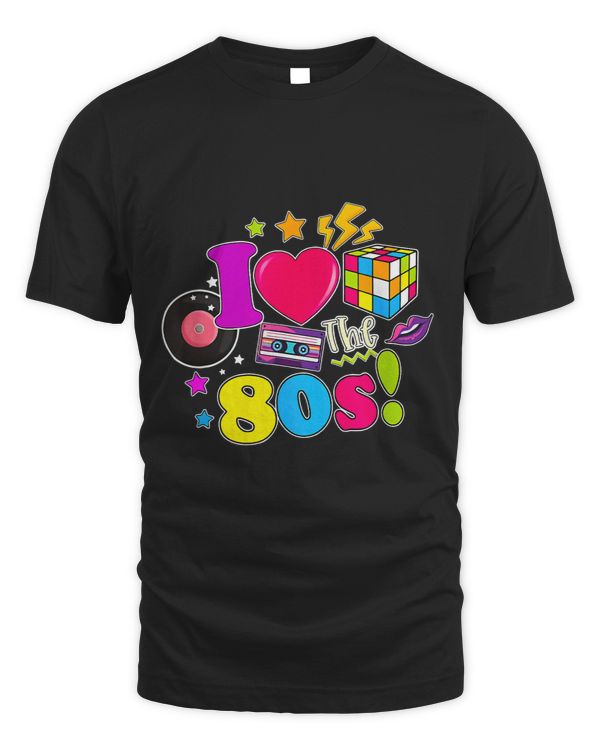 I Love The 80s Vintage Outfit 80s Theme Retro Vibes Fashion