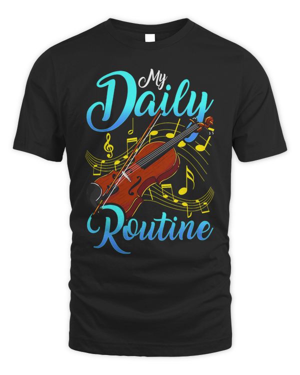 Motivated Violin Player Art My Daily Routine Theory Practice