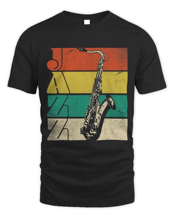Jazz Retro Style Distressed Stripes