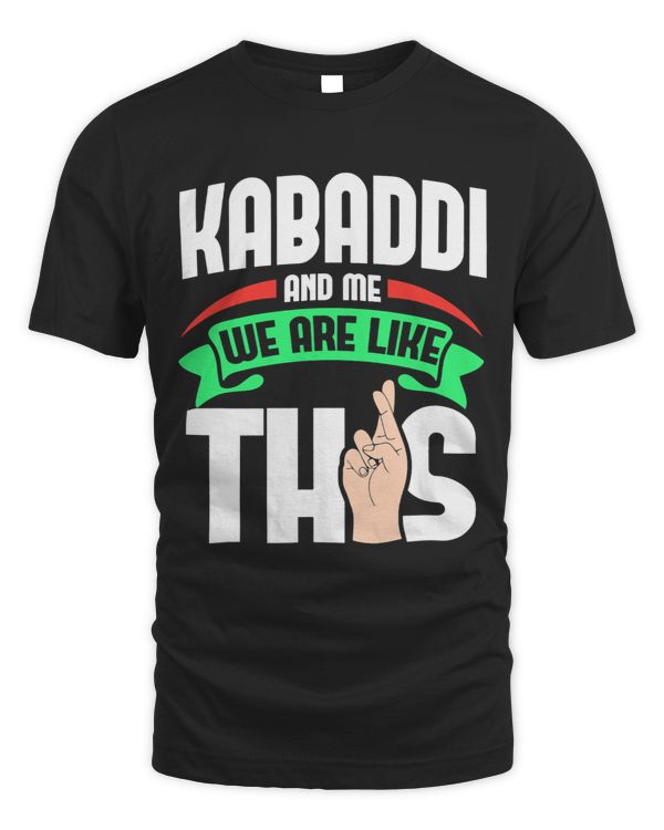 Kabaddi and me are like this Fingers crossed