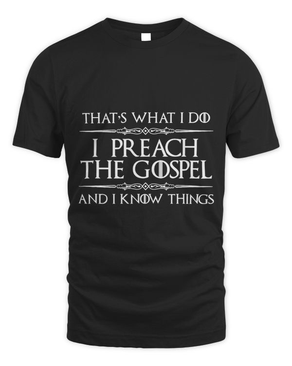 Pastor Appreciation Gifts I Preach Gospel I Know Things