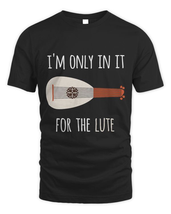 Lute player medieval instruments funny vintage