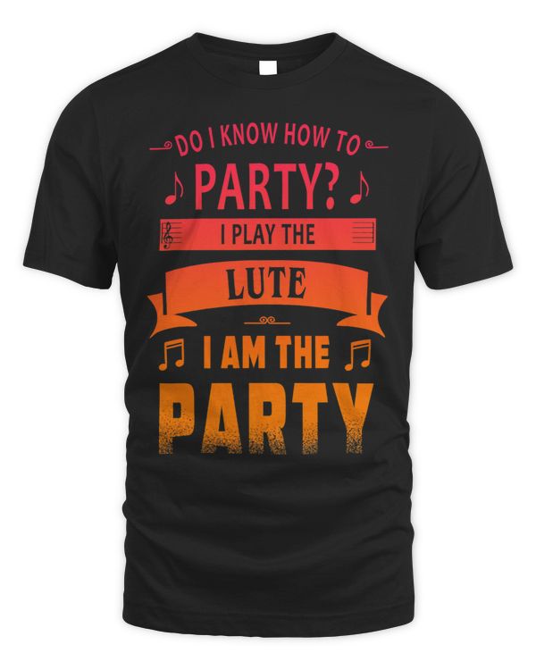 Lute player party tee