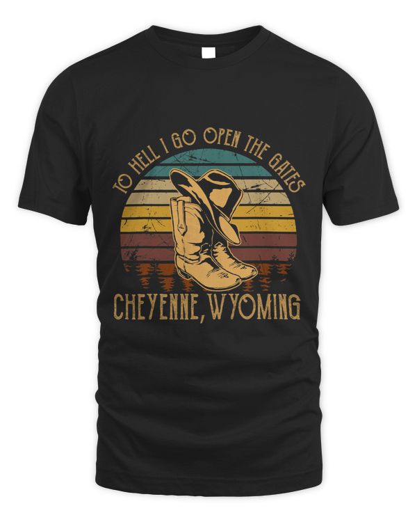 I Hell I Go Open The Gates Cheyenne Wyoming Cowboys Boots