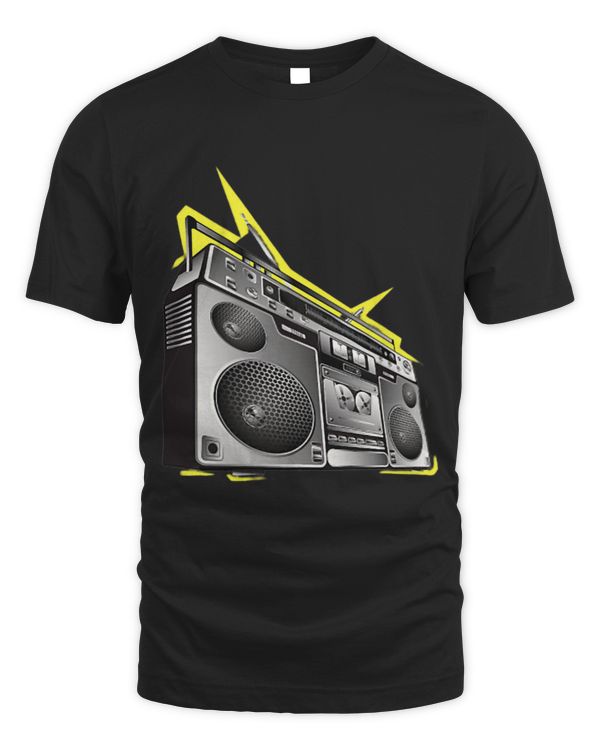 Boombox Retro 80s Style Funky Digital Design