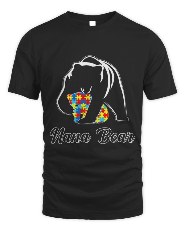 Funny Bear Autism Awareness Nana Bear Support Autistic Cute Bears