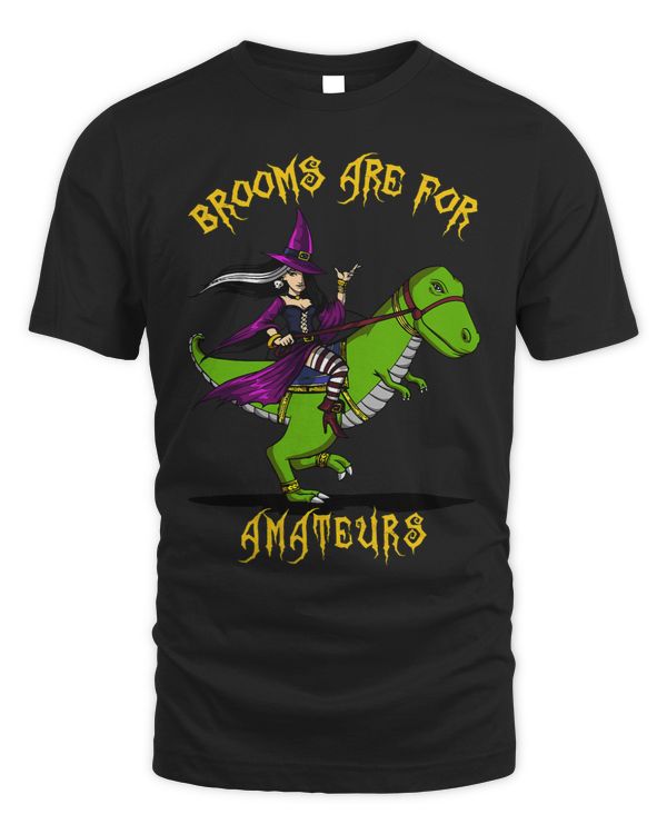 Halloween BROOMS ARE FOR AMATEURS TRex