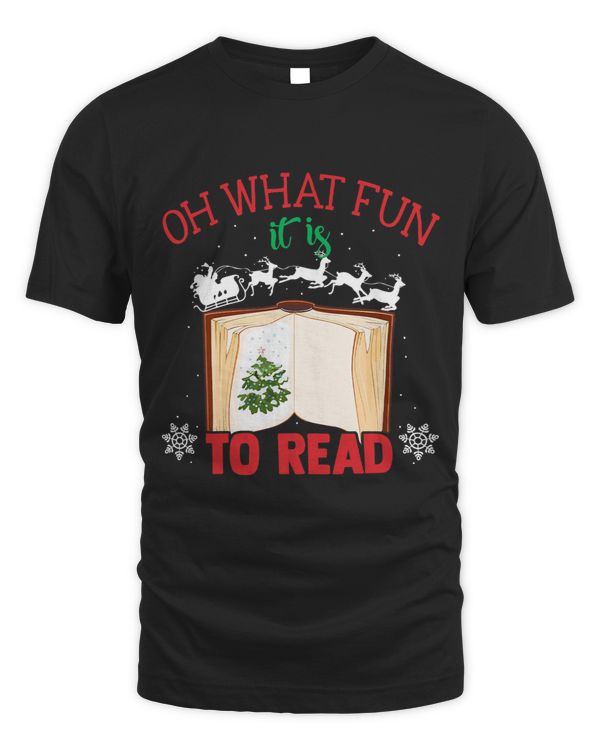 Reading Book Oh What Fun It Is To Read Librarian Christmas Book Lover 1 Reader