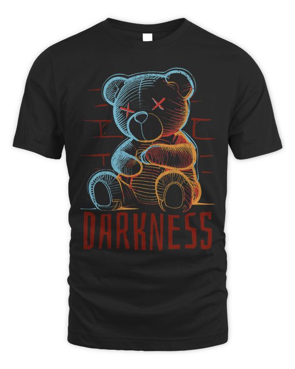 Teddy bear. Darkness. Without darkness you dont know light.