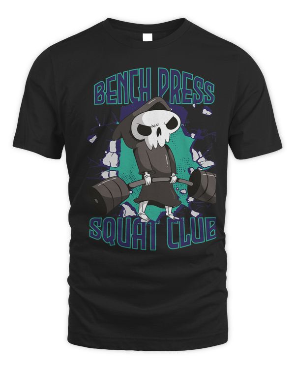 Bench Press Squad Club Till Death Workout Weight Training