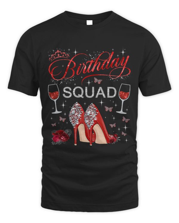 Birthday squad Butterflies High Heels Diva Squad Girls Women 2