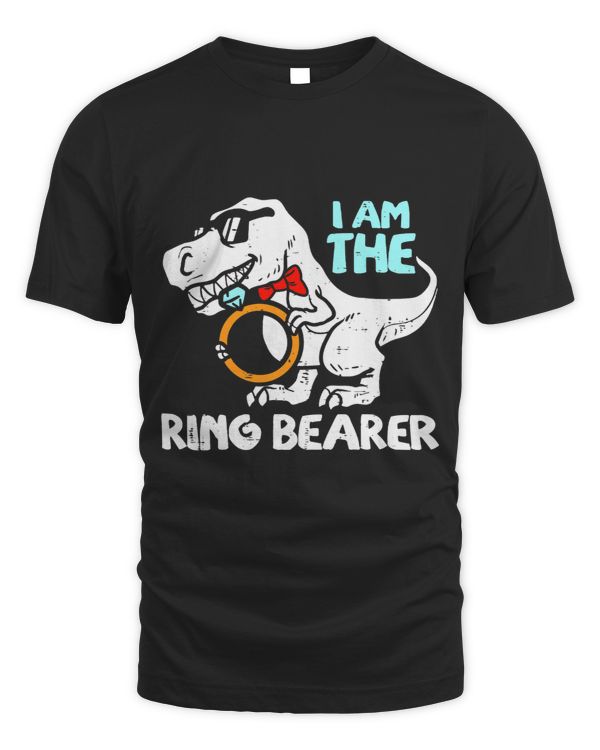 Funny Ring Bearer TRex Dinosaurus Wedding Party Groomsman