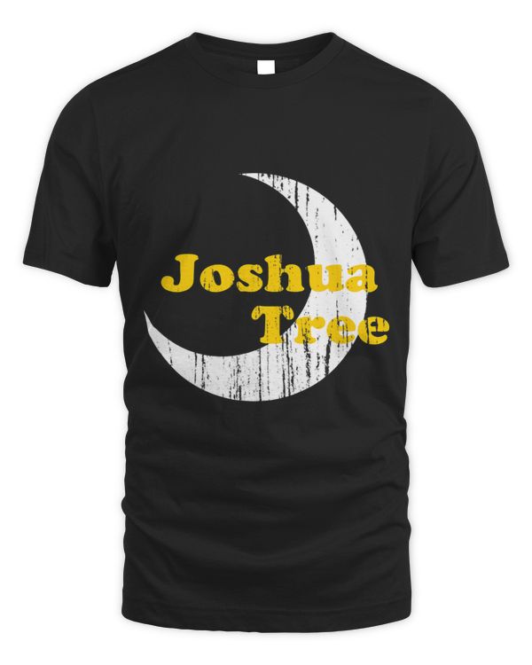 Joshua Tree Park Desert Retro Crescent Moon