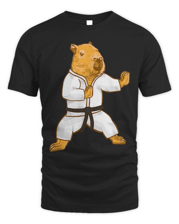Funny Capybara Fighter Belt Material Arts