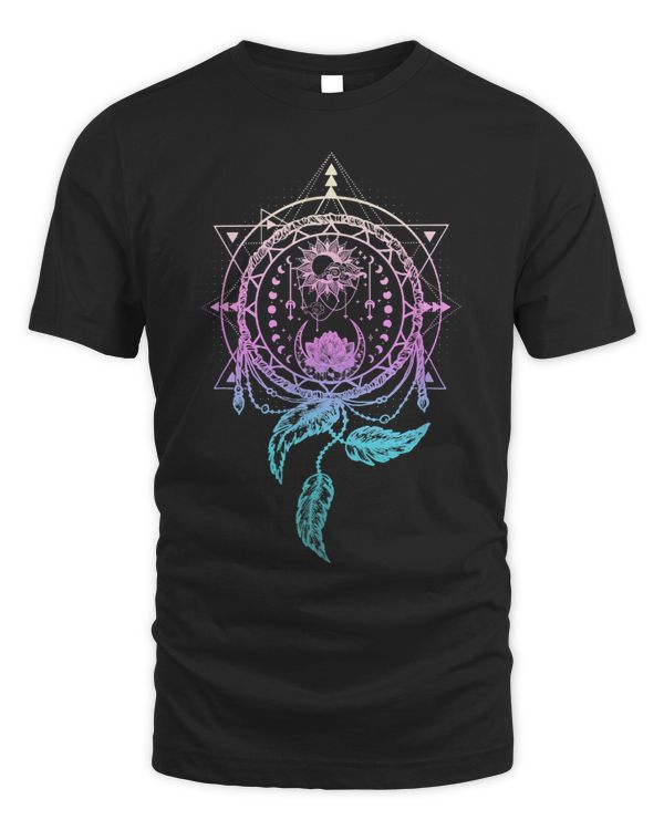 Aztec Moon And Sun Dreamcatcher Geometry