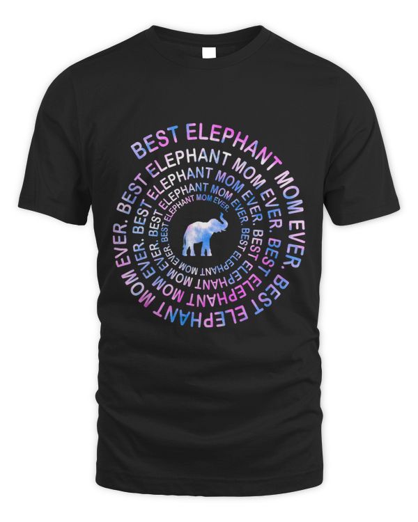 Funny elephant Mom Spiral Tie Dye Gift Mothers Day