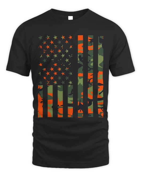 Camouflage american flag for hunters and men women patriots.