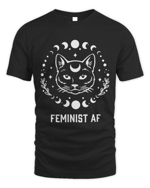 Feminist AF Feminism Womens Rights Moon Phase Witch