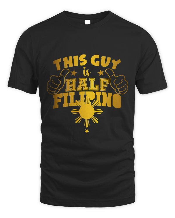 Funny This Guy Is Half Filipino With Stars Sun Hand Design