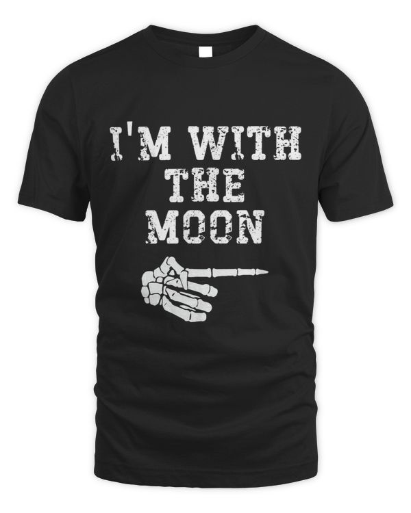 Im with the Moon Point Matching Couples Halloween