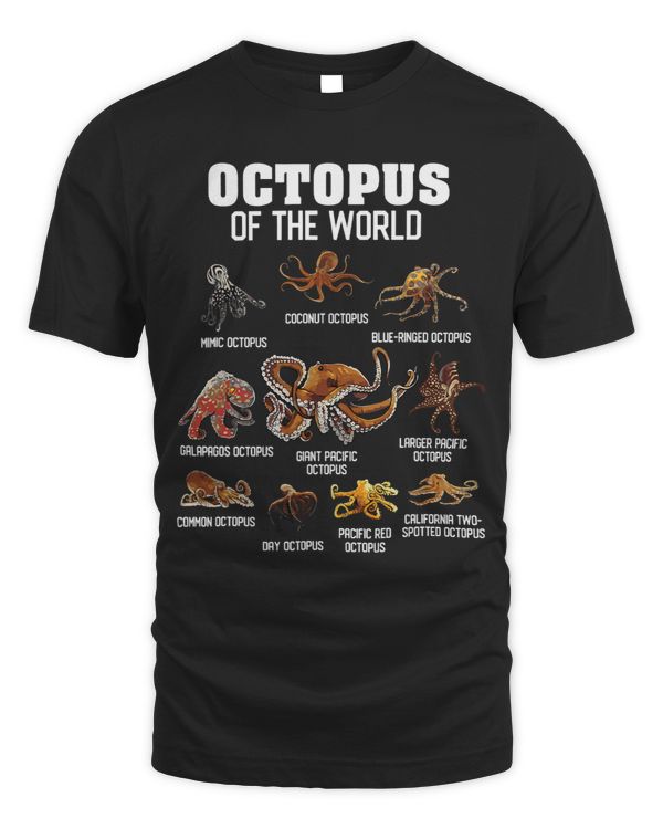 Octopus Animals of the World Sea Animal Ocean Octopus Lover