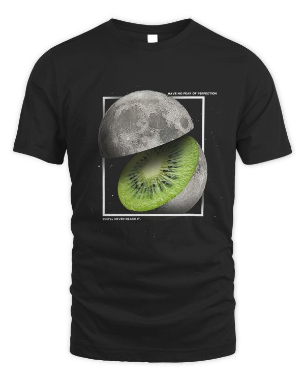 Aesthetic Fruit Slice Moon Art Kiwi No fear of perfection