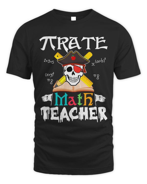 Funny Pirate Math Teacher Skull Pirate Halloween Costume