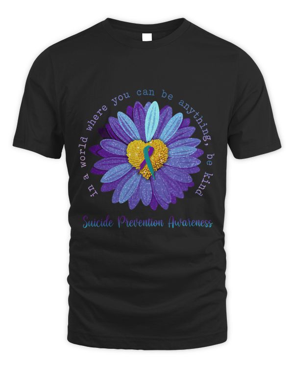 Daisy Be Kind Suicide Prevention Awareness Teal And Purple