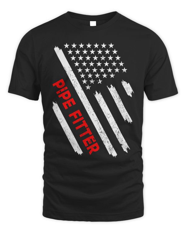 Pipe Fitter American Flag USA Pipefitter Welders Gift