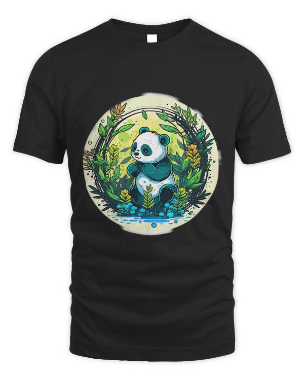 Panda Playtime Having Fun with Bamboo
