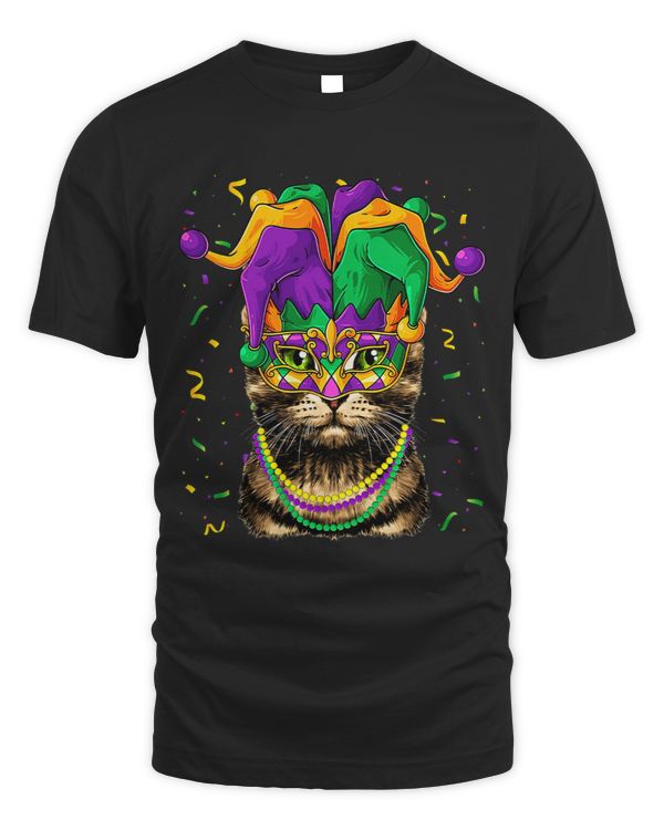 Cat Animal Lover Cute Mardi Gras Carnival Jester Cat Lover