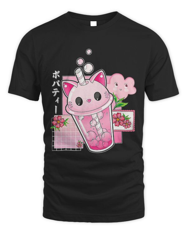 Cat Boba Tea Bubble Tea Anime Kawaii Neko Milktea Lover Girl