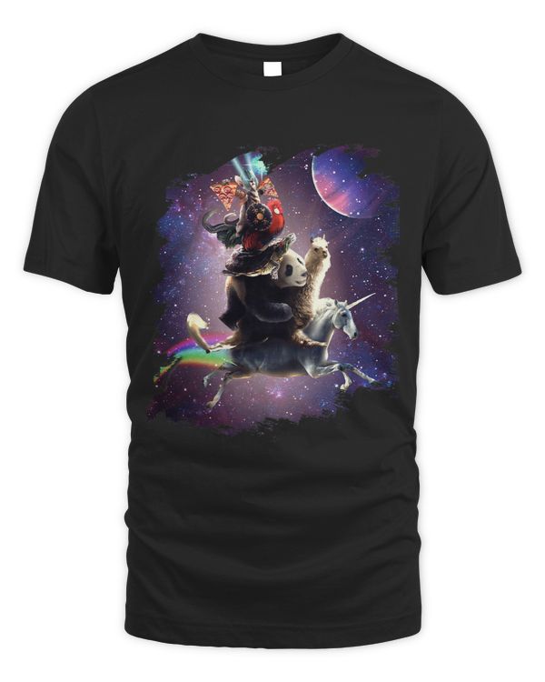 Cat Riding Chicken Turtle Panda Llama Unicorn
