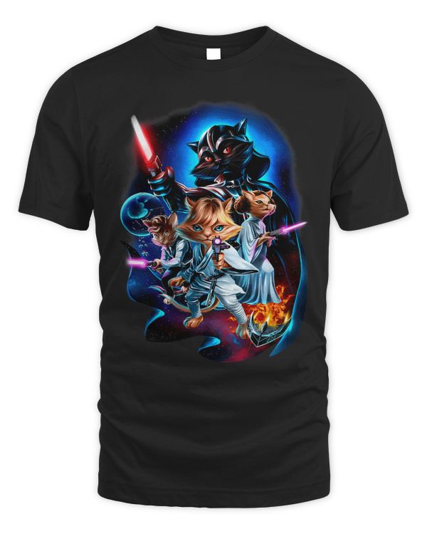 Cat Warrior Epic Galaxy Battle Scifi Space