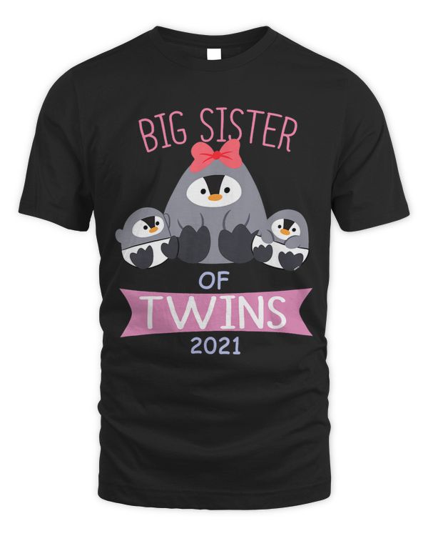 Kids Big Sister of Twins 3Penguin Twin