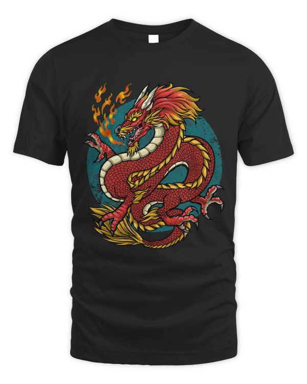 Dragons Chinese Japanese Dragon Red
