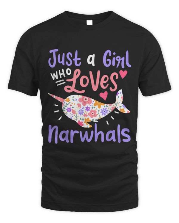 Narwhal Whale Just A Girl Who Loves Narwhals Gift