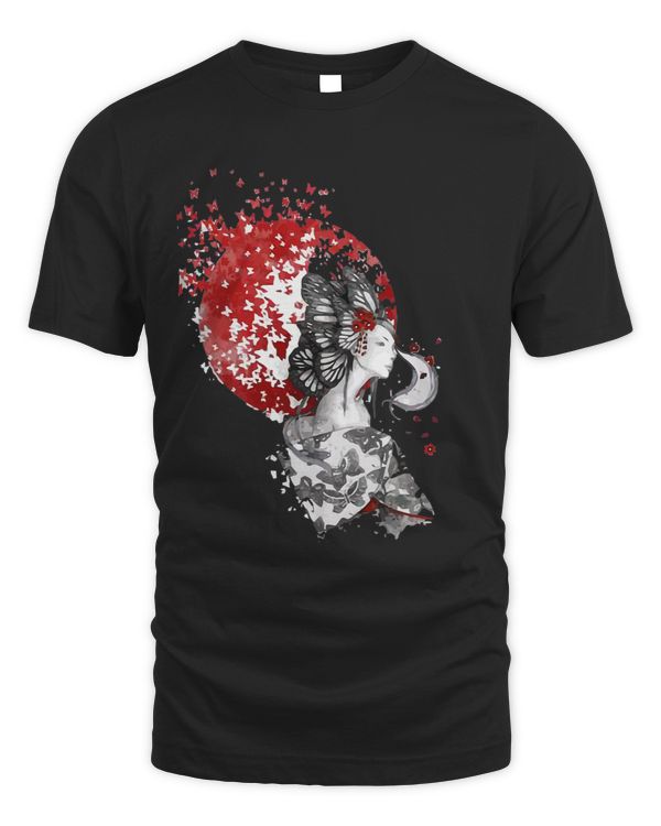 traditional Japanese Art Print Harajuku Aesthetic geisha 1