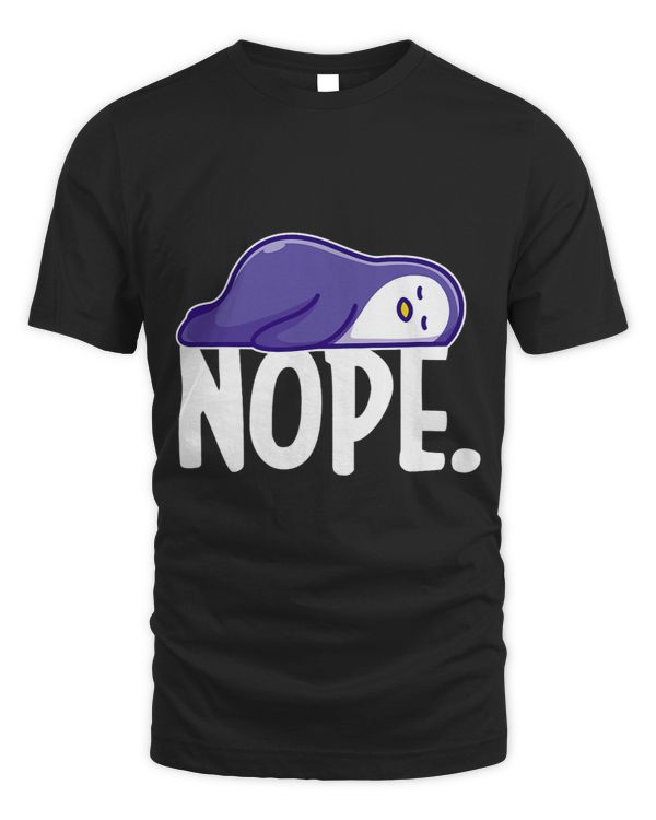 Nope Sleeping Penguin Lazy