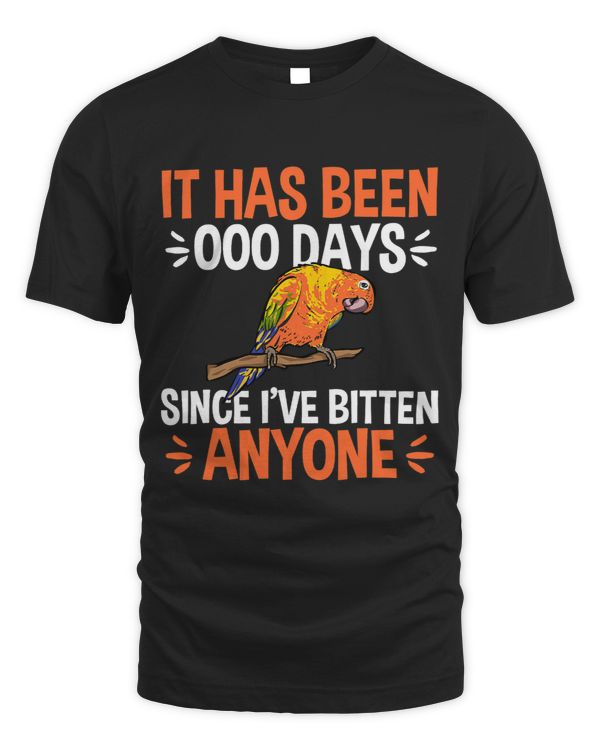Sun Conure It Has Been 000 Days Since Ive Bitten Anyone