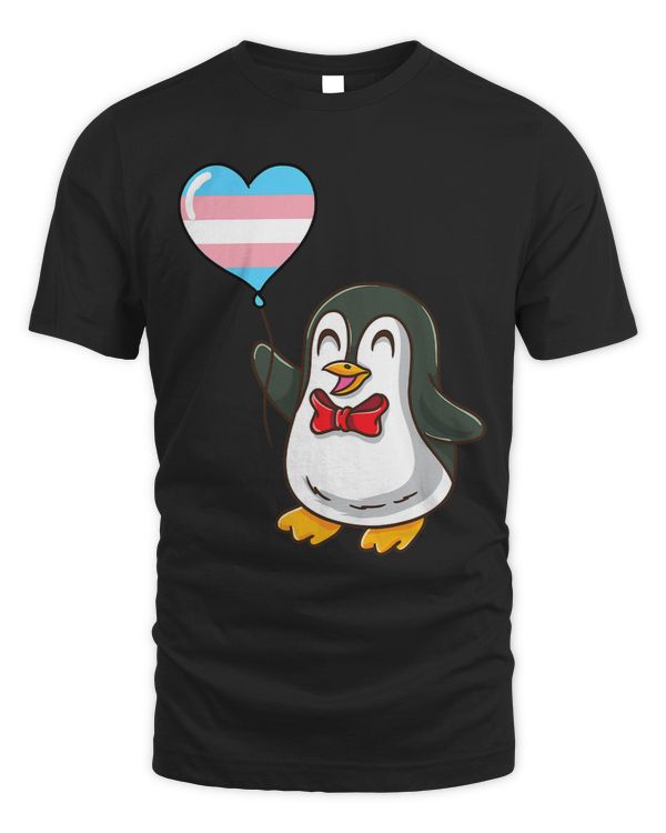 Penguin Heart Balloon Trans Pride