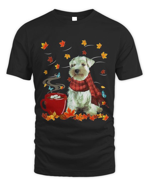 Miniature Schnauzer Fall Chocolate Hot Funny Dog