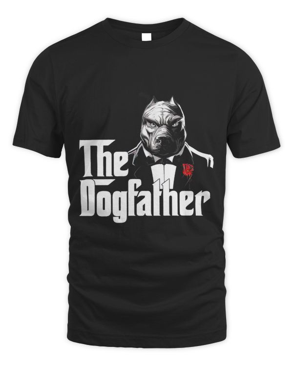 The Dogfather Pitbull Funny Father Dog Lover
