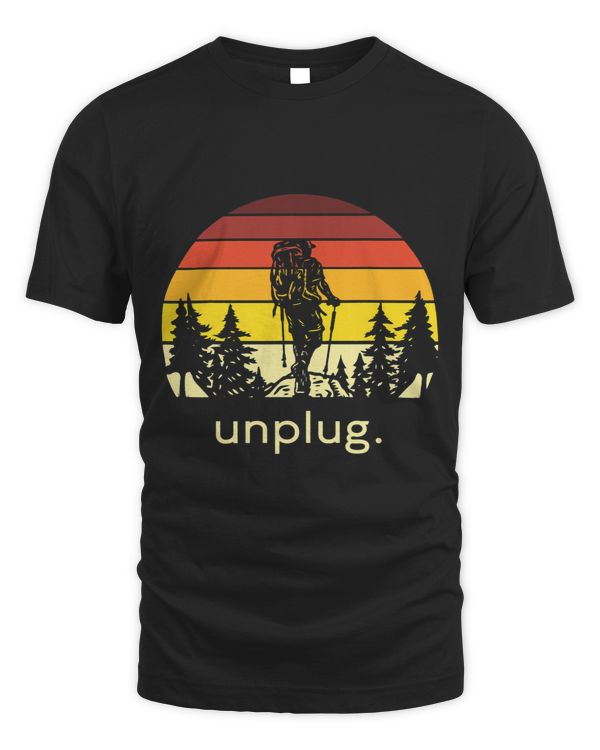 Unplug. Retro Adventure Backpacker Enthusiast explorer Lake