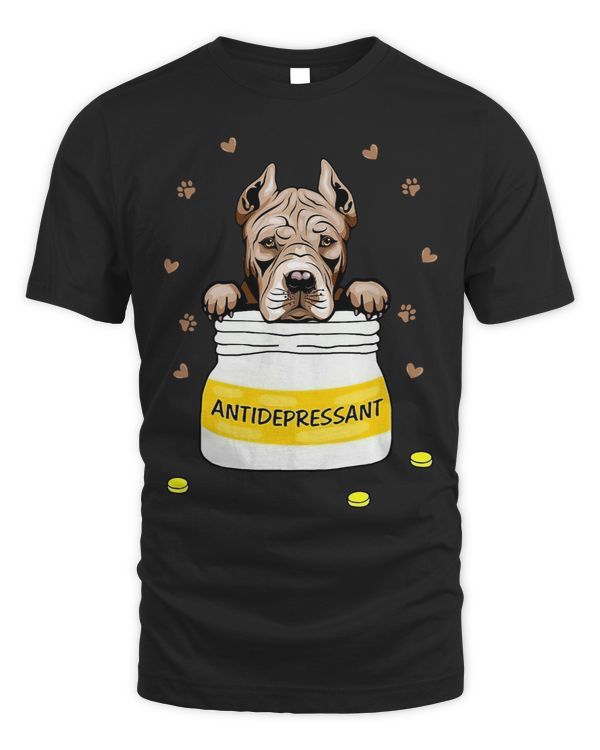 Funny Antidepressant For Pit Bull Dog Lover Puppy Owner