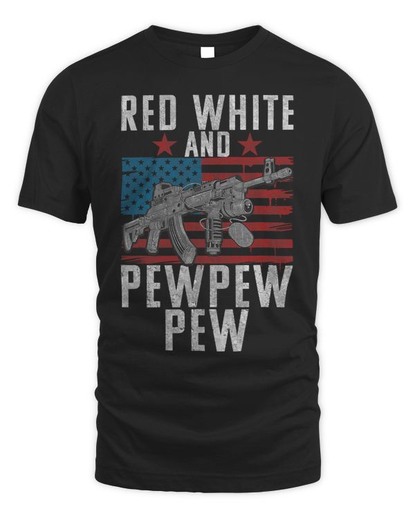 Red White and Pewpewpew Patriotism Gun Rights Gun Owner