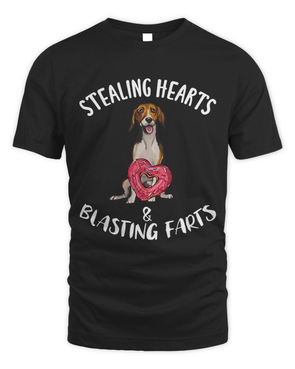 Stealing Hearts Blasting Farts American Foxhound Valentines